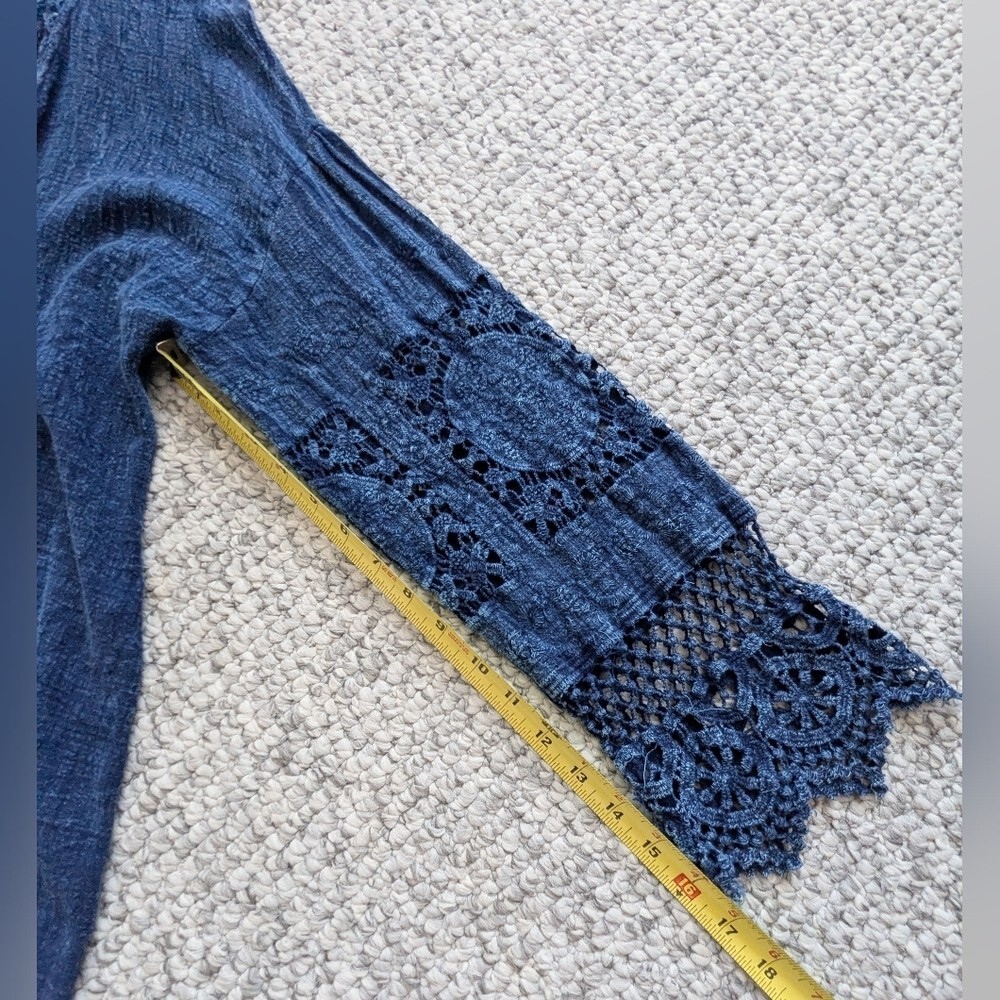 NWOT XCVI Long Lightweight Open-Front Cardigan/Sweater/Jacket With Cutouts - Picture 15 of 16